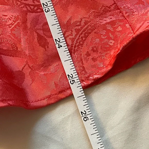 Victoria's Secret Coral Satin Floral Dress - Picture 7 of 12